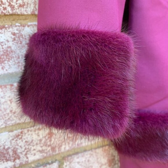 Flavio Castellani Back V Neckline Mink Wool dress NWT - Picture 6 of 15